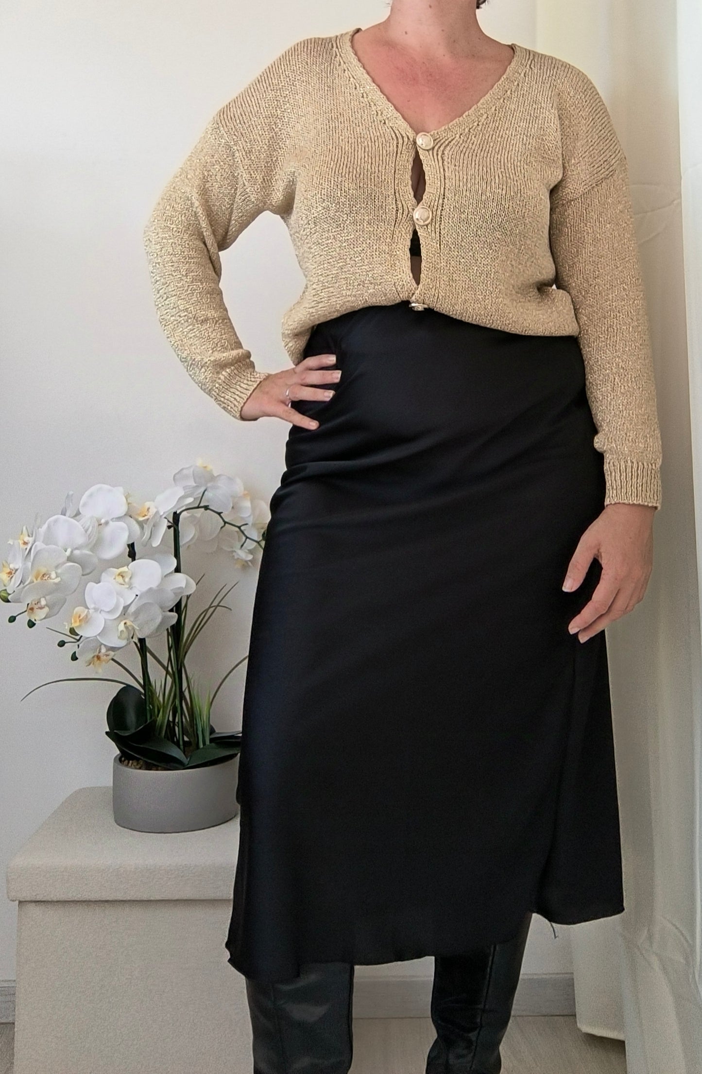Jupe satiné "ESMEE"