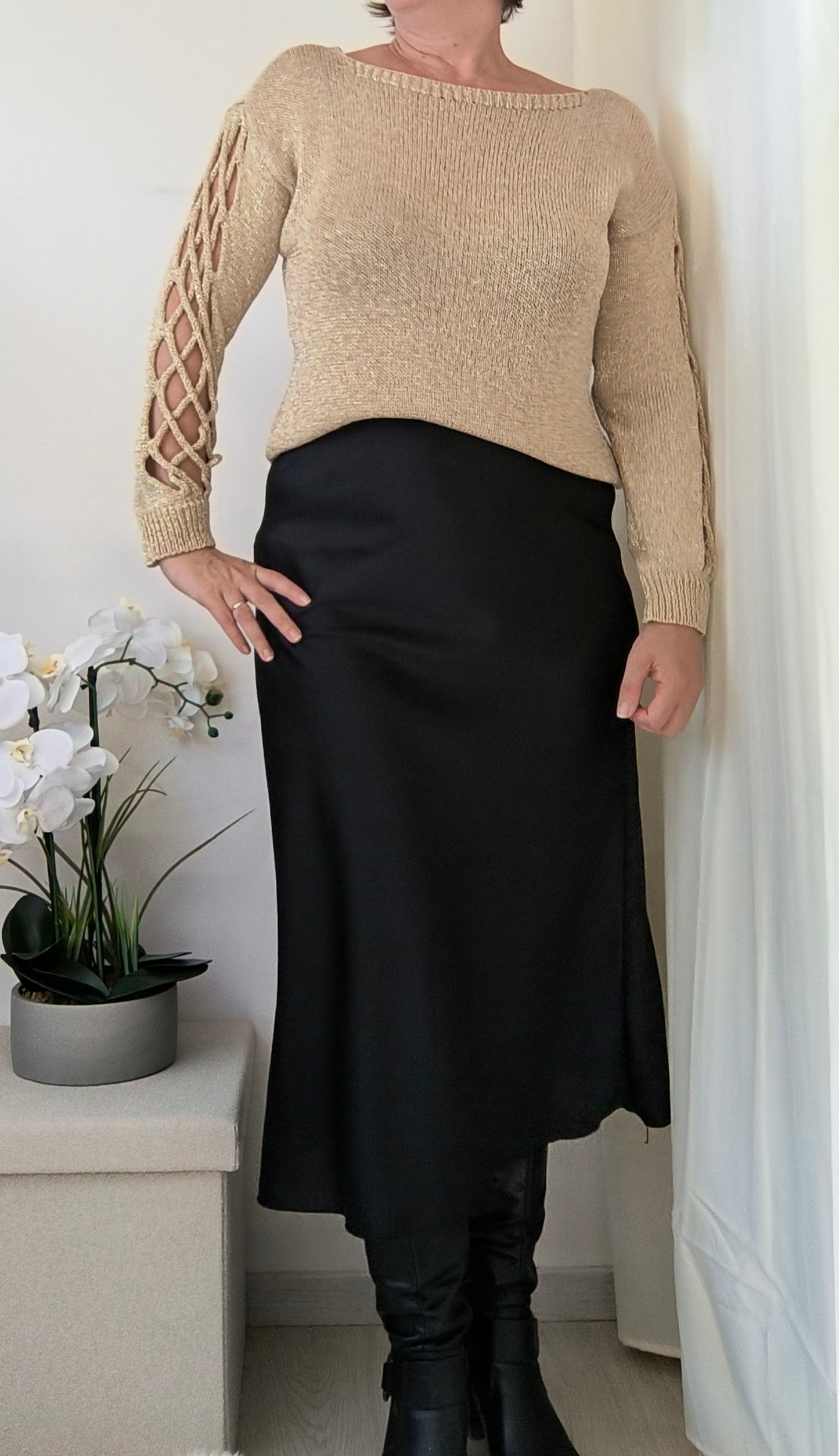Jupe satiné "ESMEE"
