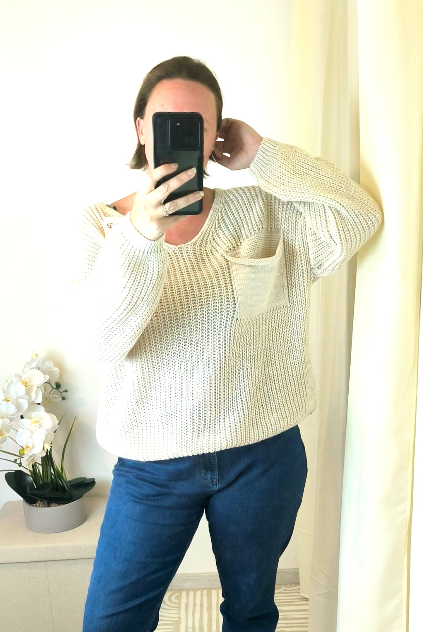 Pull avec poche "SOLENE"