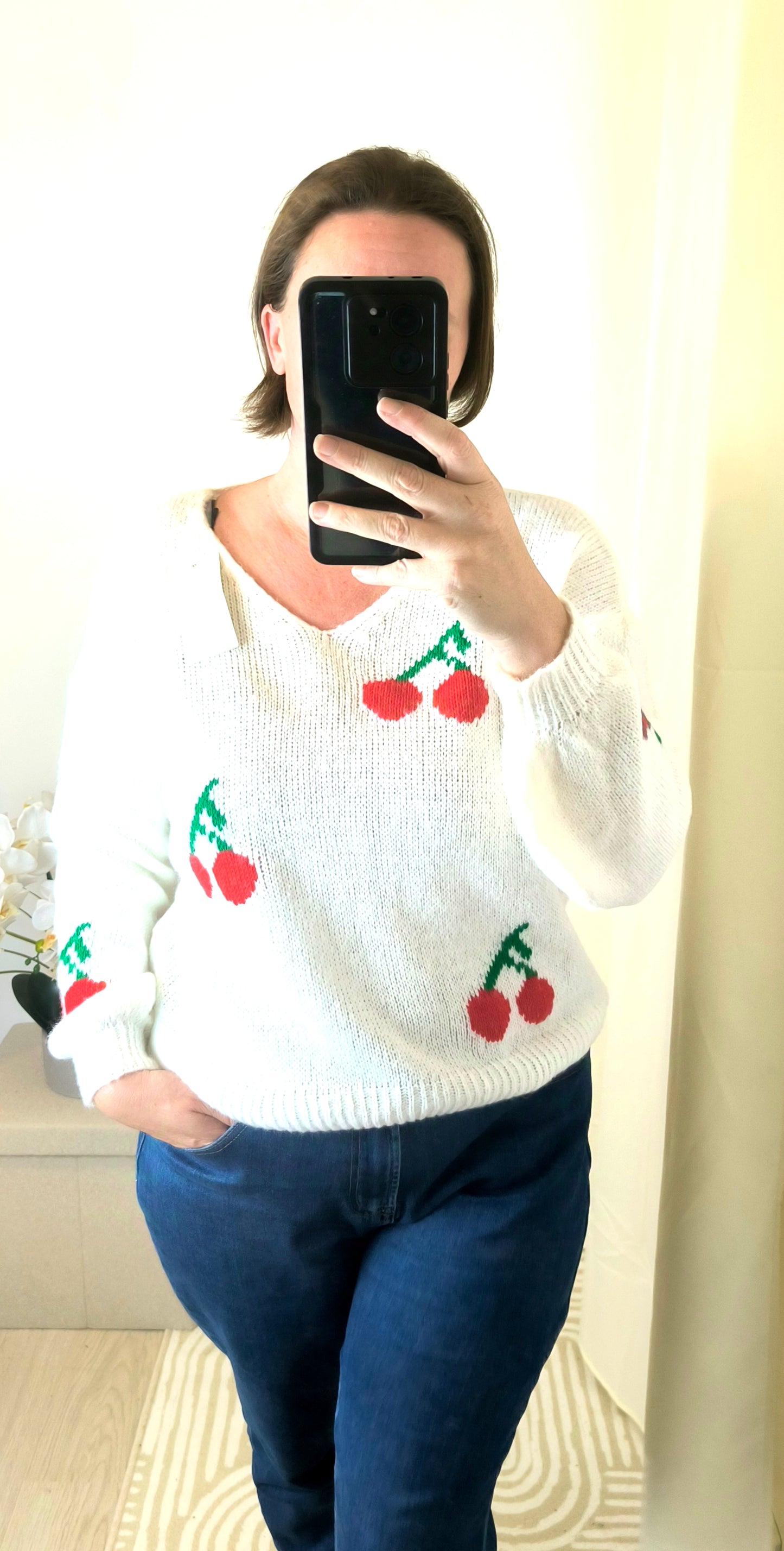 Pull Cerise "SONIA"