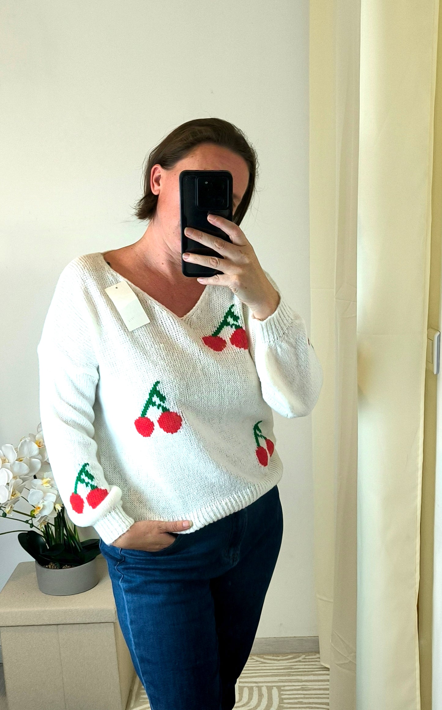 Pull Cerise "SONIA"