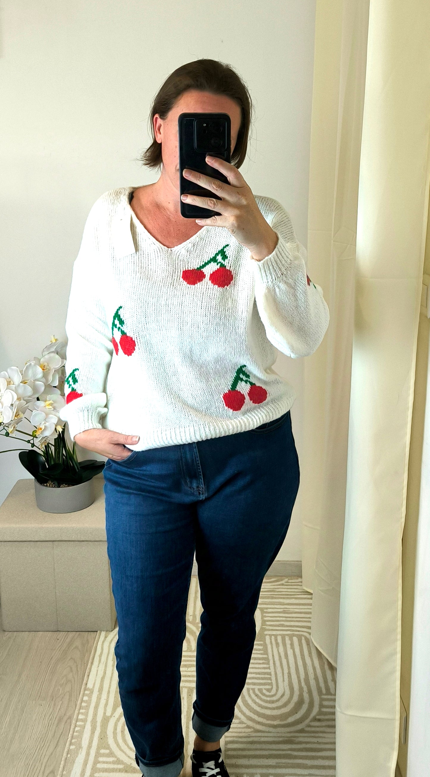 Pull Cerise "SONIA"
