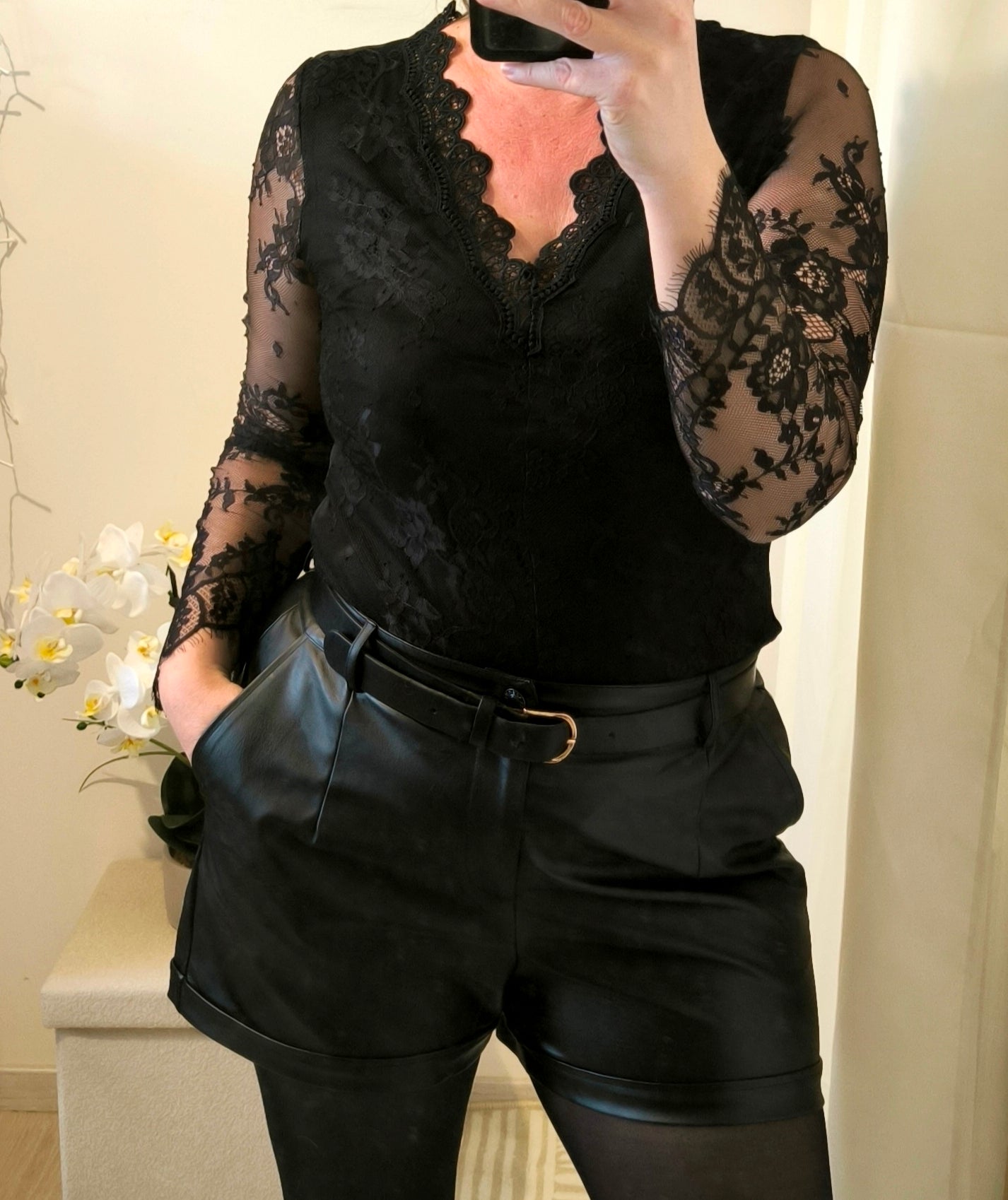 Short simili cuir "EMILIE"