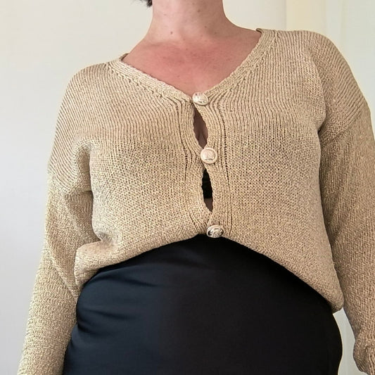 Gilet Doré en lurex "LILY"
