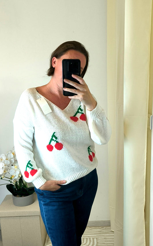 Pull Cerise "SONIA"